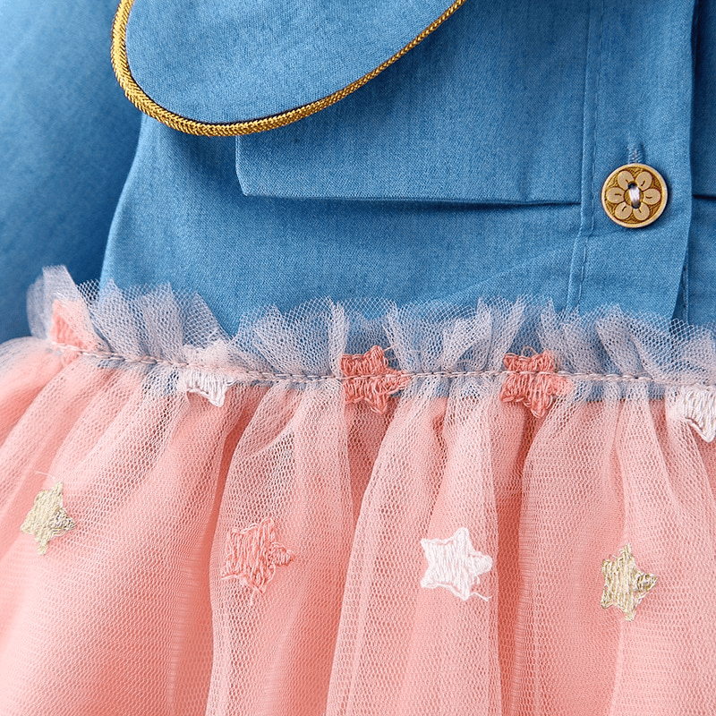 Modern Retro Baby Girls Polka Dot Party Dress - A-Line Princess