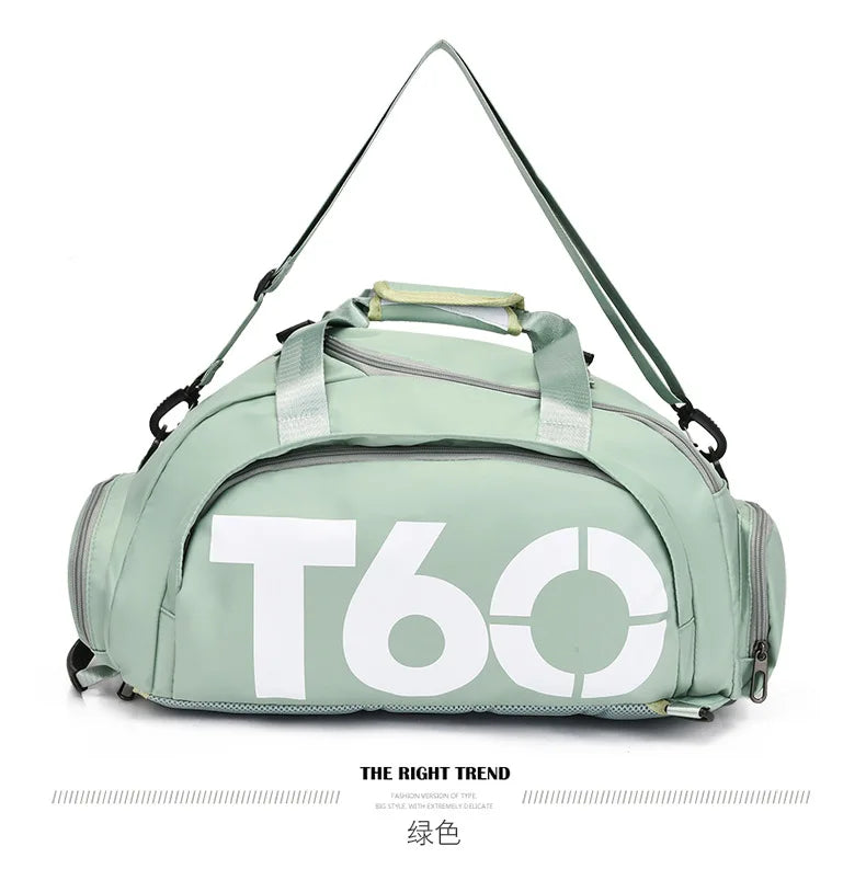 Multifunctional Waterproof Gym Duffel Bag – Large Travel Sports Backpack with Shoe Compartment