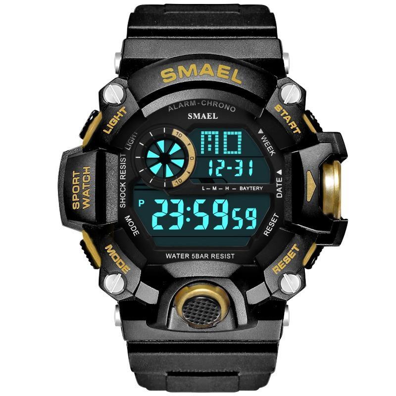Unisex Digital Analog Sports Watch Waterproof Military Utility