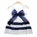 Baby Girl Sleeveless Purple Stripe Chiffon Tutu Sundress