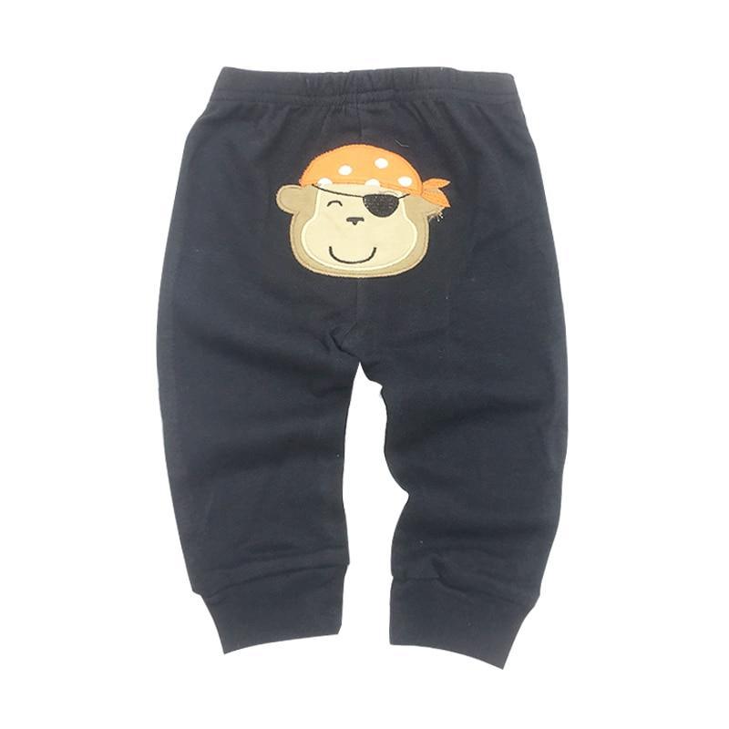 5-Piece Modern Baby Pants Set - Cute Animal Print Cotton Trousers