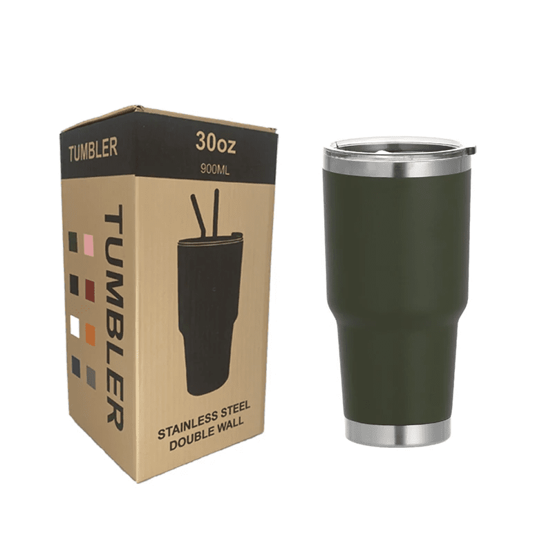 30oz Stainless Steel Insulated Travel Tumbler – Minimalist Design