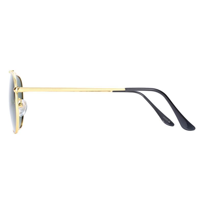 Polarized Hexagon Sunglasses with UV400 Protection - Gold & Black