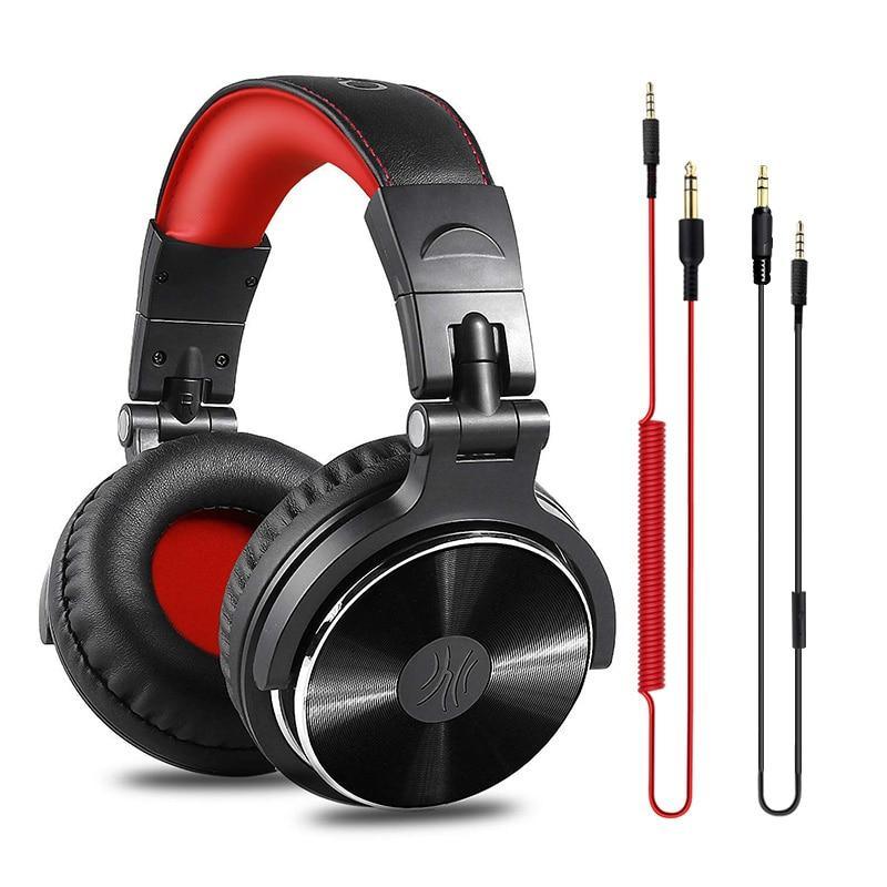 Wired Studio Pro DJ Headphones with Mic & 3.5mm/6.35mm Input