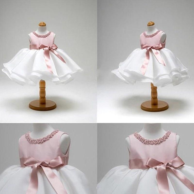 White Tulle Christening Gown First Birthday Party Ball Gown