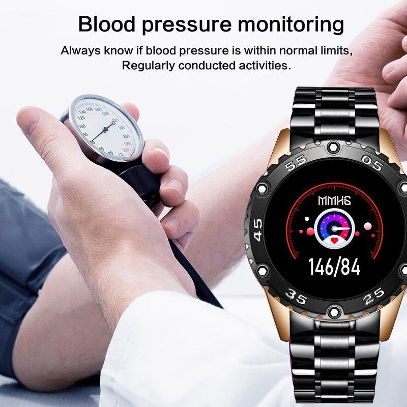 Men's Stainless Steel Smart Watch with Heart Rate & GPS Tracking