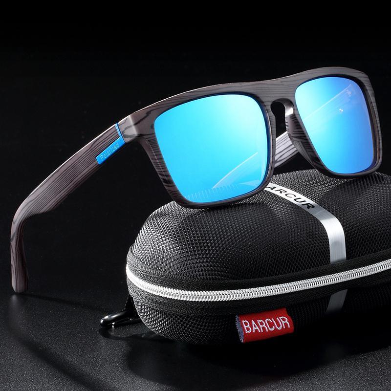 Luxury Polarized Wood-Look Retro Sunglasses Minimalist Unisex