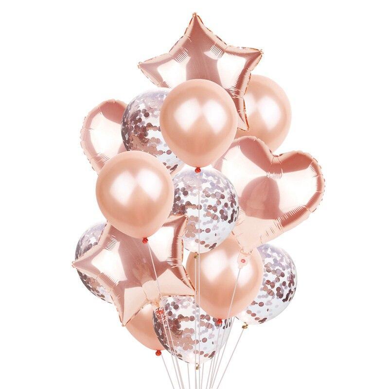 14-Piece Confetti Balloon Set for Kids Birthday Party Decor