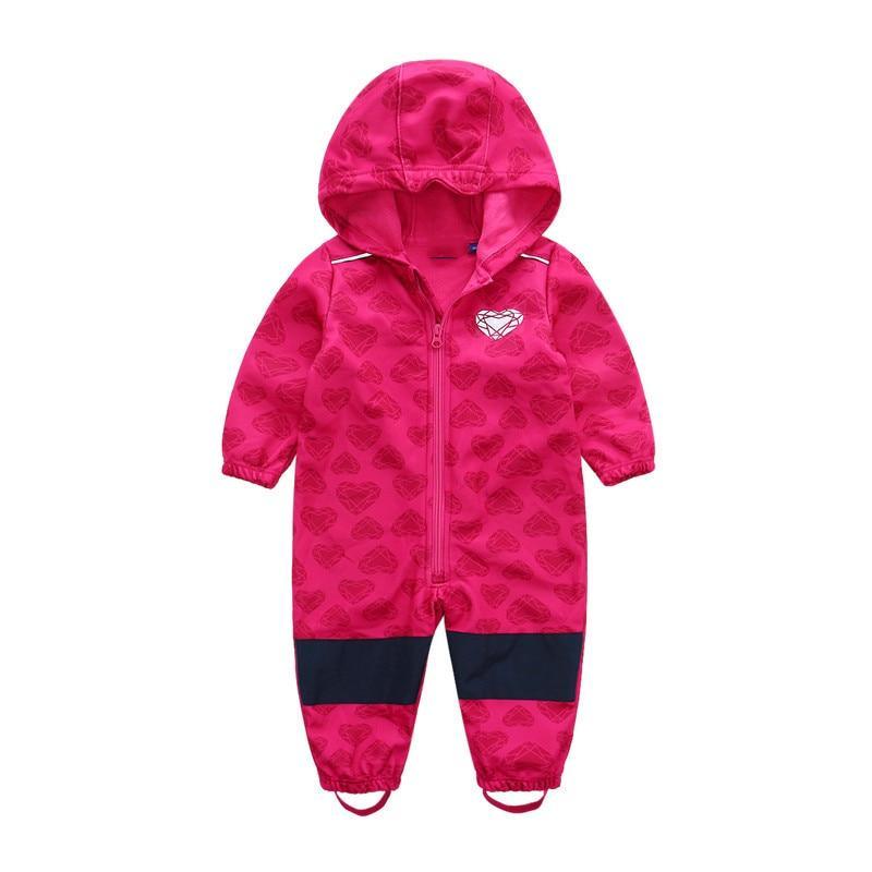 Kids Waterproof Soft Shell Ski Suit with Fleece Lining