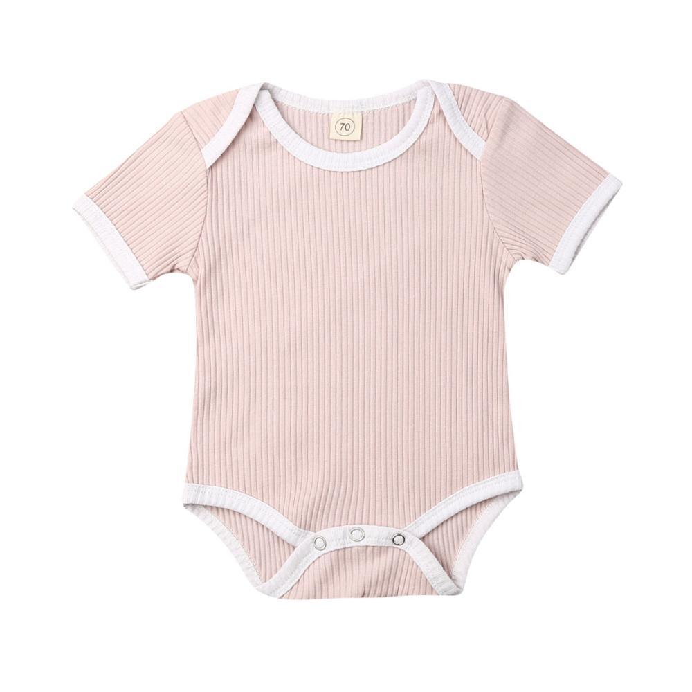 Minimalist Knit Newborn Romper - Classic Unisex Cotton Jumpsuit