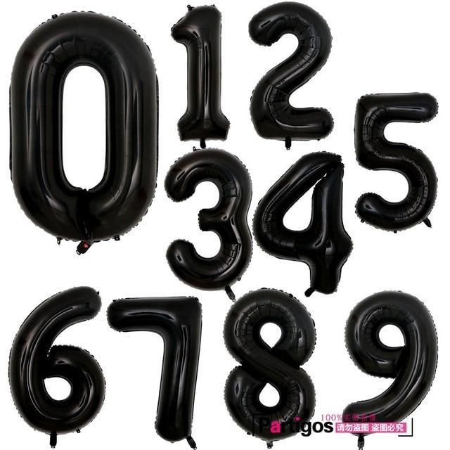 32-Inch Modern Foil Number Balloon for Luxury Party Decoration