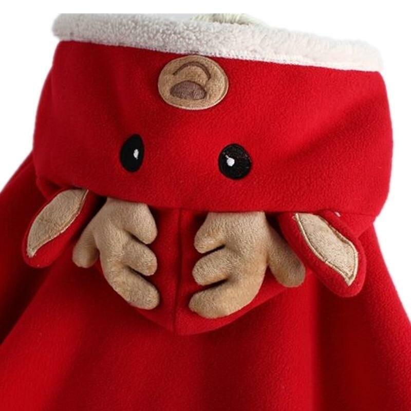 Baby Reindeer Christmas Hooded Vest Coat for Boys and Girls