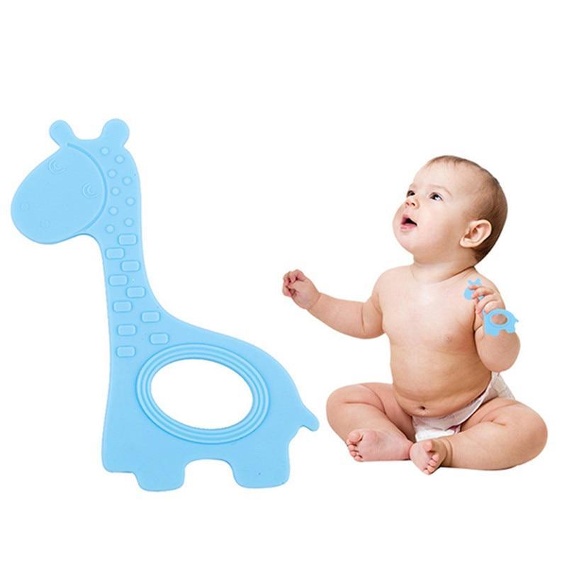 Cute Giraffe Silicone Teether Toy for Babies - Organic Chew Toy