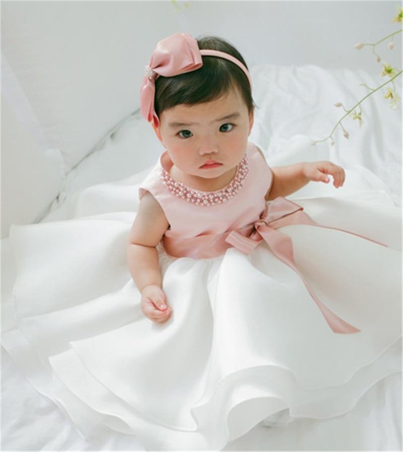 White Tulle Christening Gown First Birthday Party Ball Gown