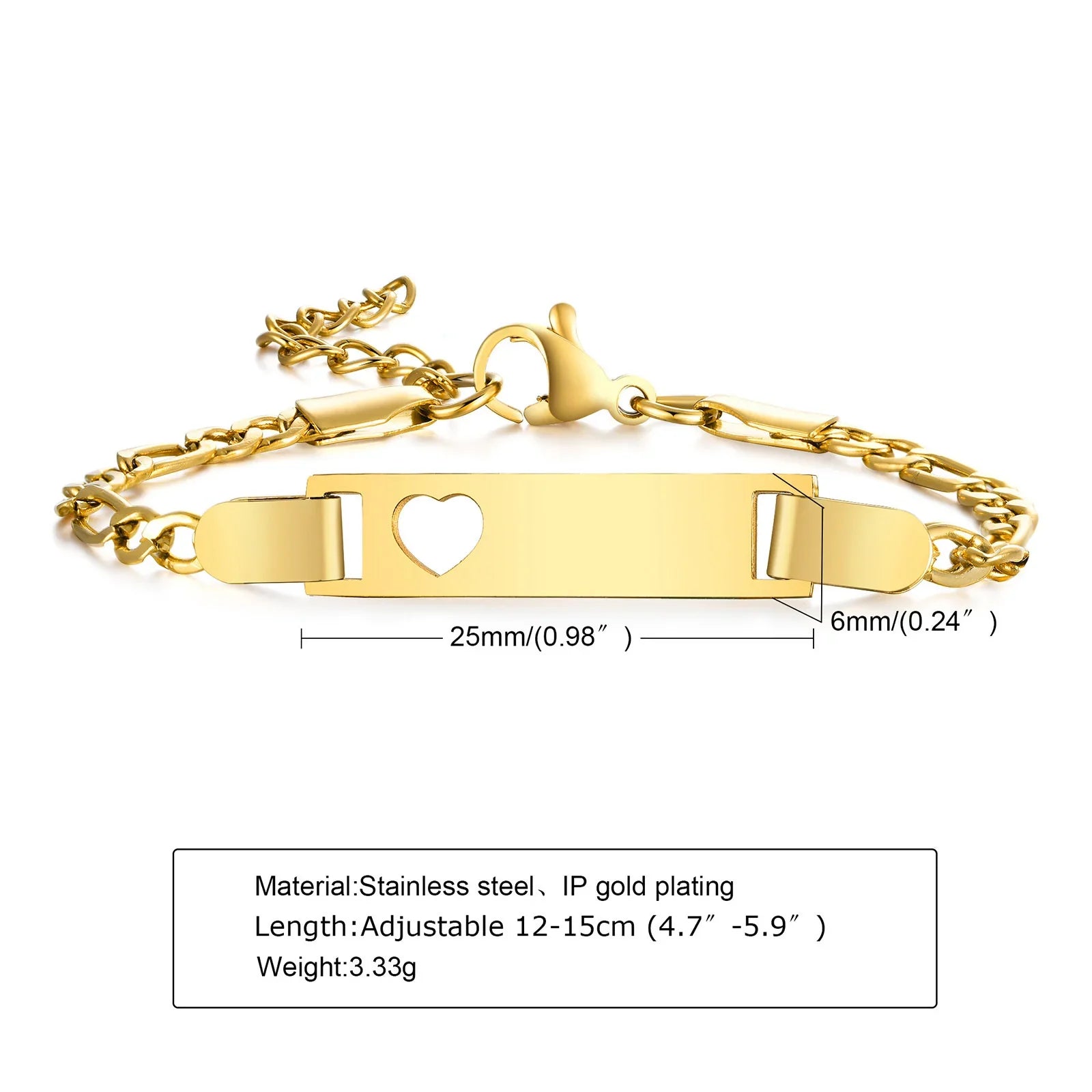 Name Customization Engrave Birth Date Bracelets,Personal Birthday Gift ,Stainless Steel Bracelet