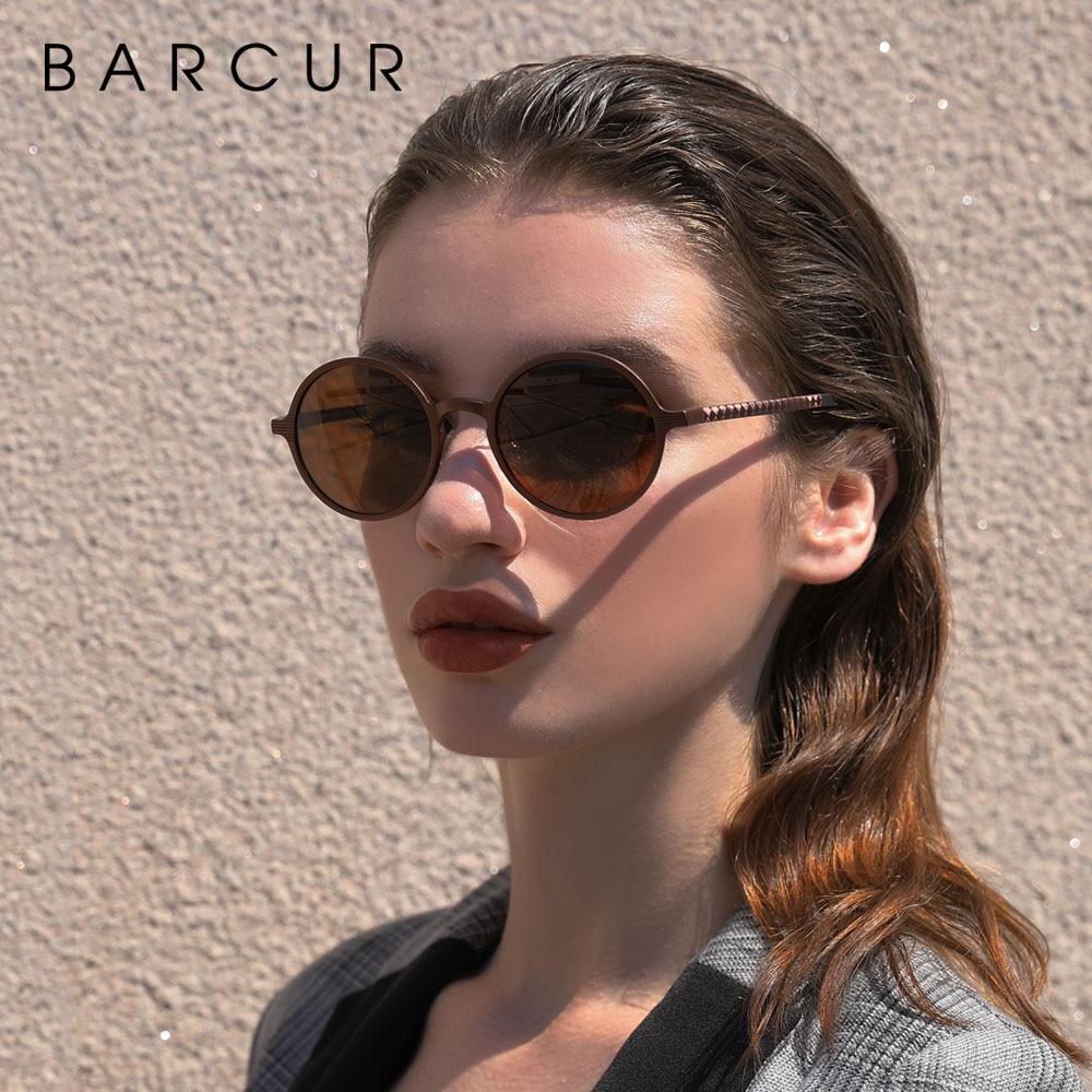 Modern Round Polarized Sunglasses Retro Metal Frame