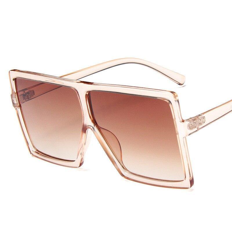 Oversized Square Frame Women's Sunglasses UV400 Protection