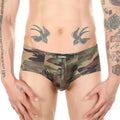 Wild Jock Camo Trunks Men's Low Rise Fitted Sporty Boxer Shorts