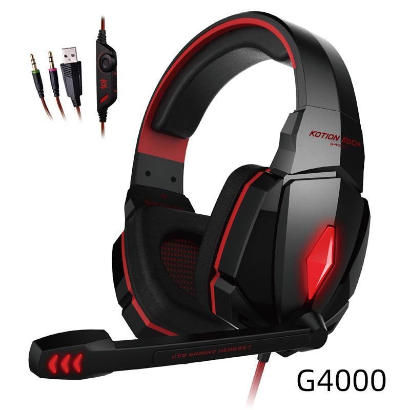 Over-Ear Wired Gaming Headset with Stereo Sound & Mic