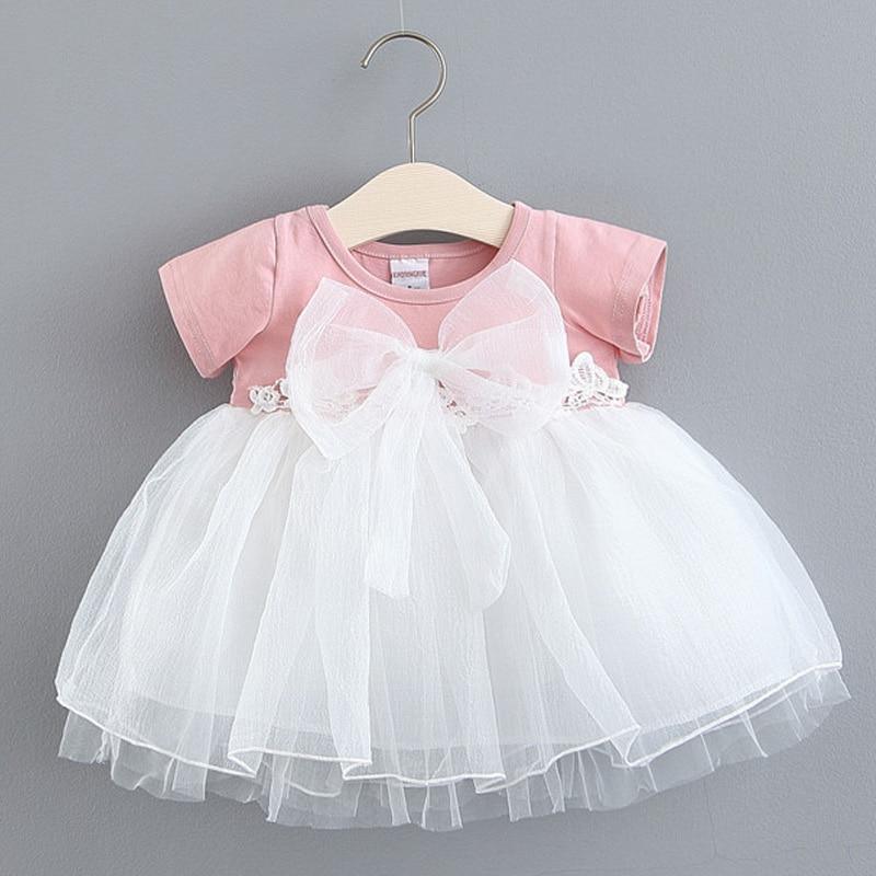 Modern Retro Baby Girls Polka Dot Party Dress - A-Line Princess
