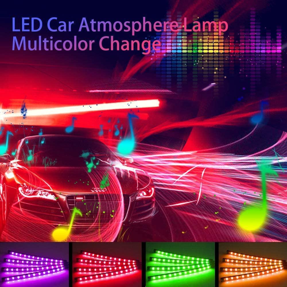RGB LED Car Strip Lights with App Control & Music Sync Waterproof