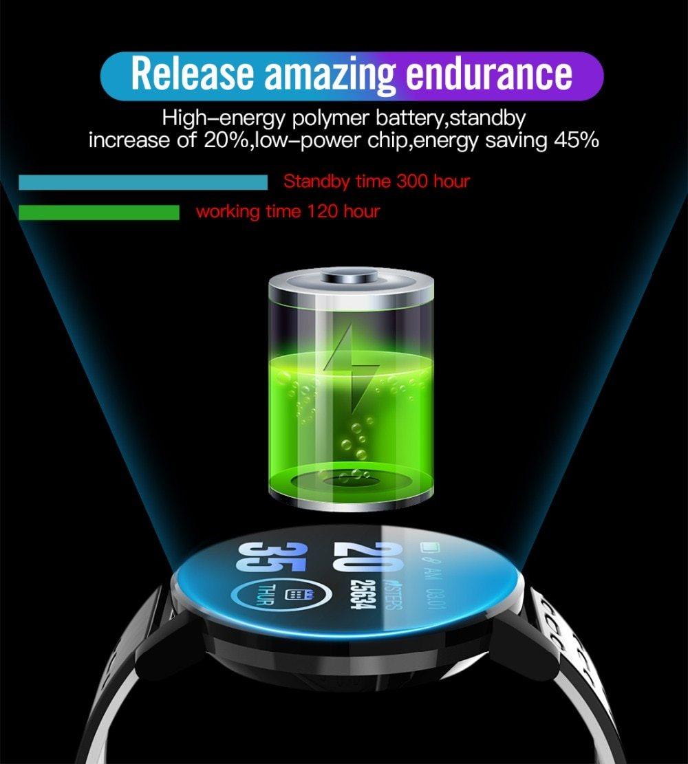Bluetooth Smart Watch Fitness Tracker for iOS and Android