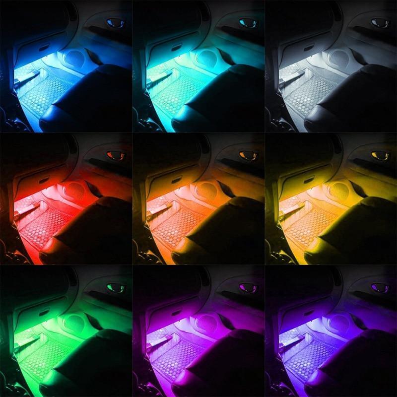 RGB LED Car Strip Lights with App Control & Music Sync Waterproof