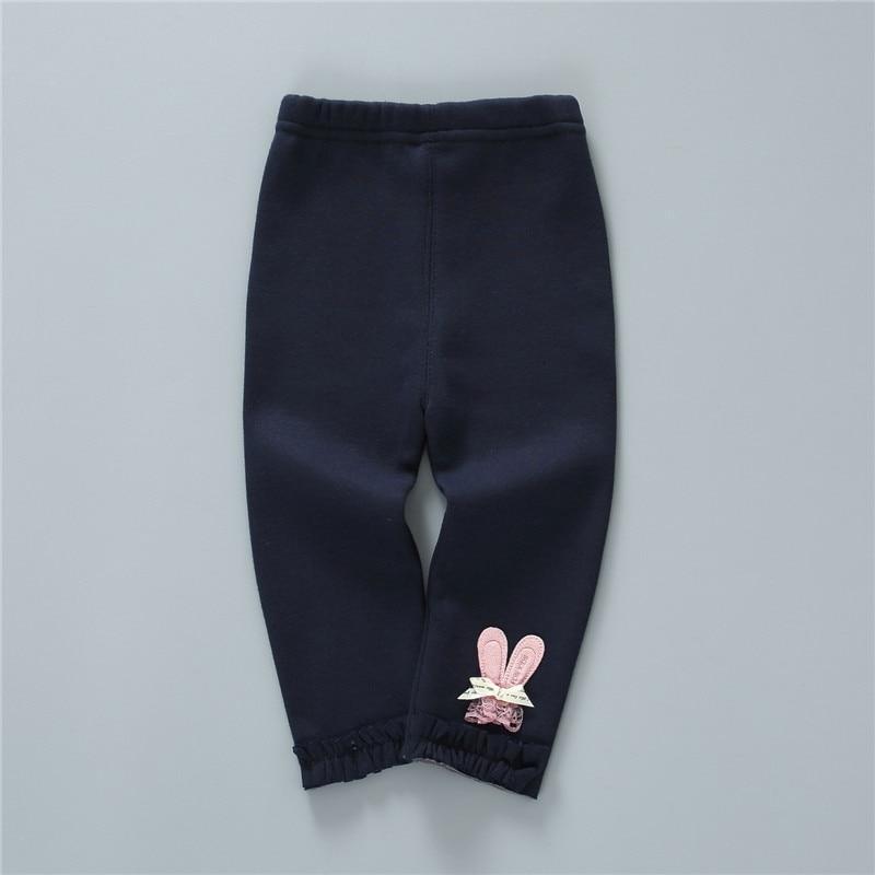 Newborn Baby Girl Knit Leggings Solid Color Elastic Waist