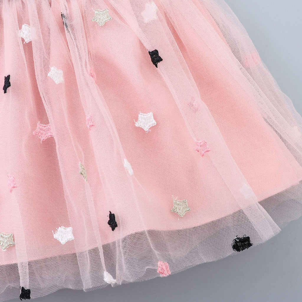 Baby Girl Tulle Tutu Dress - Elegant Denim Princess Party Outfit