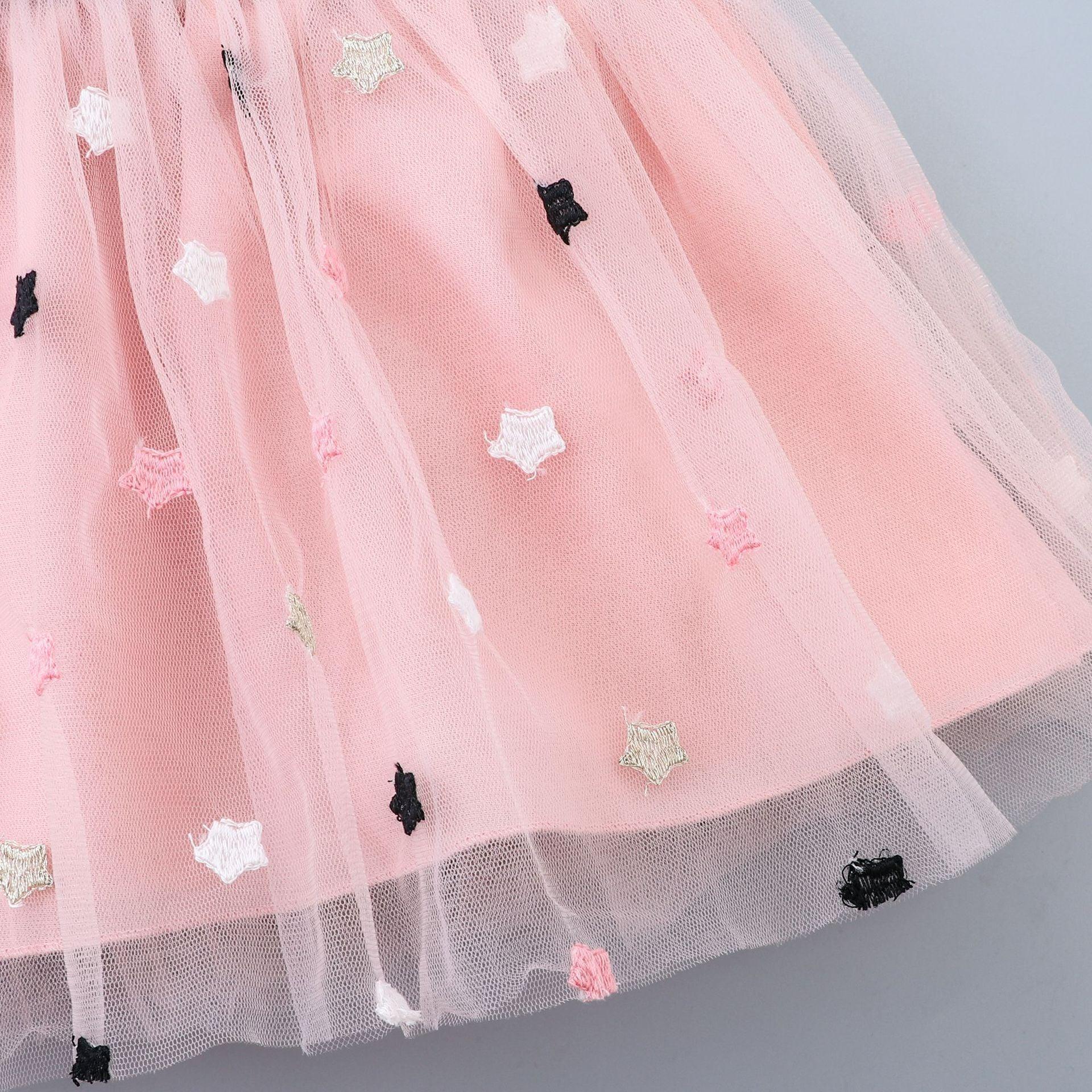 Baby Girl Tulle Tutu Dress - Elegant Denim Princess Party Outfit