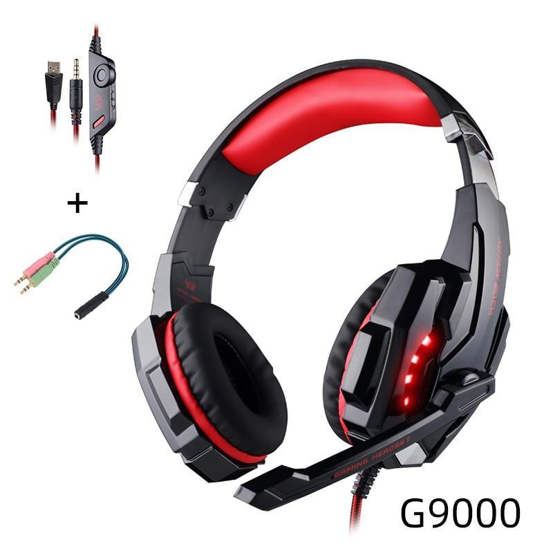Over-Ear Wired Gaming Headset with Stereo Sound & Mic