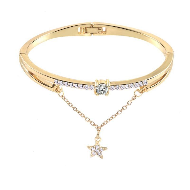 Rose Gold Forever Love Heart Charm Bracelet for Women