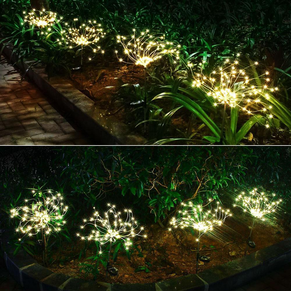 Modern LED Solar Firework Garden Lights – Whimsical Tree Shape