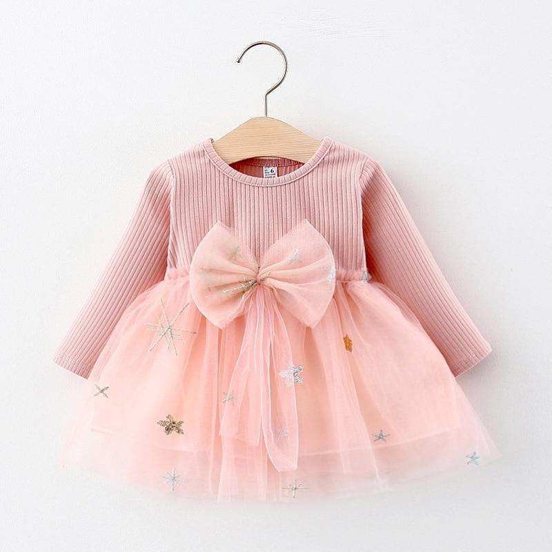 Baby Girls Modern Cat Design Princess Party Dress with Bag