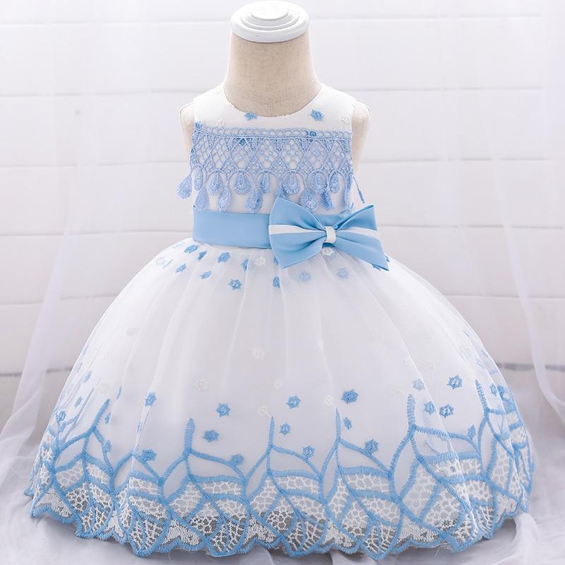 Leaf Embroidered Princess Dress for Girls - Wedding & Pageant Gown
