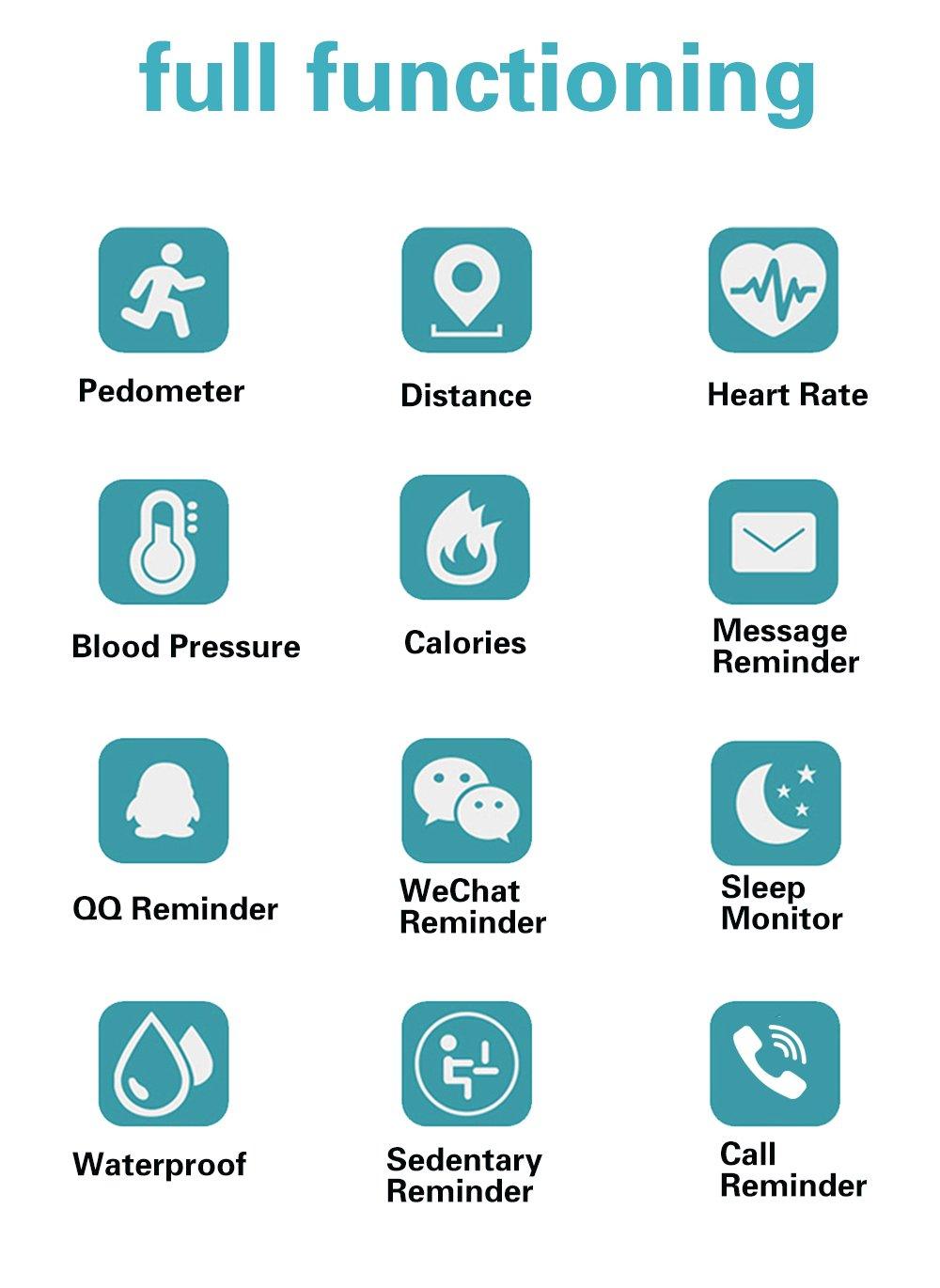 Professional Smart Sport Watch with Blood Pressure & Sleep Monitor