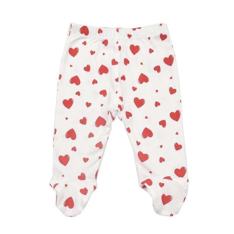 Unisex Footed Baby Trousers in Soft Cotton - Newborn to 24 Months