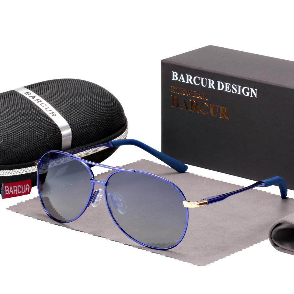 Gradient Polarized Aviation Sunglasses UV400 Pilot Eyewear