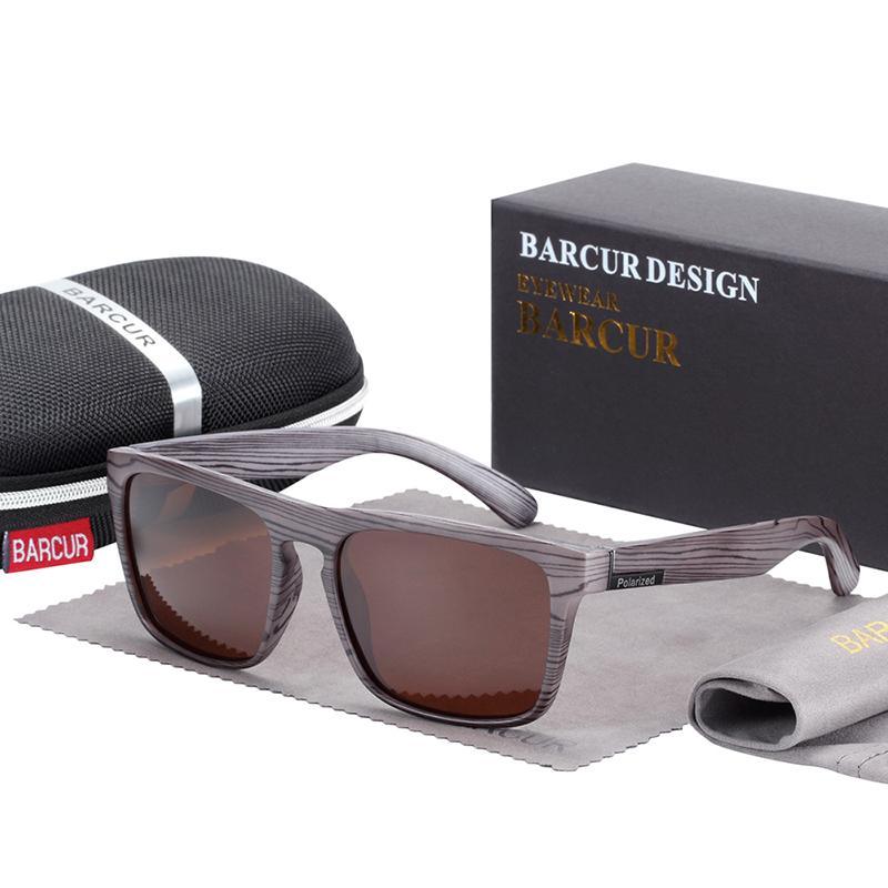 Luxury Polarized Wood-Look Retro Sunglasses Minimalist Unisex