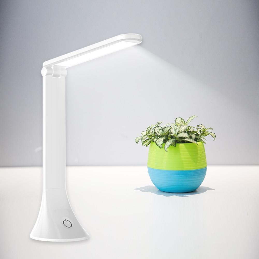 Foldable LED Desk Lamp with USB Charging Port & Touch Dimming