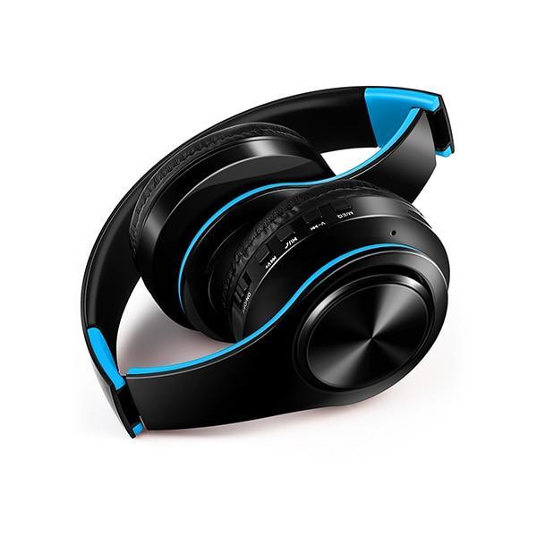 Wireless Bluetooth Stereo Headset with Microphone - White & Gold