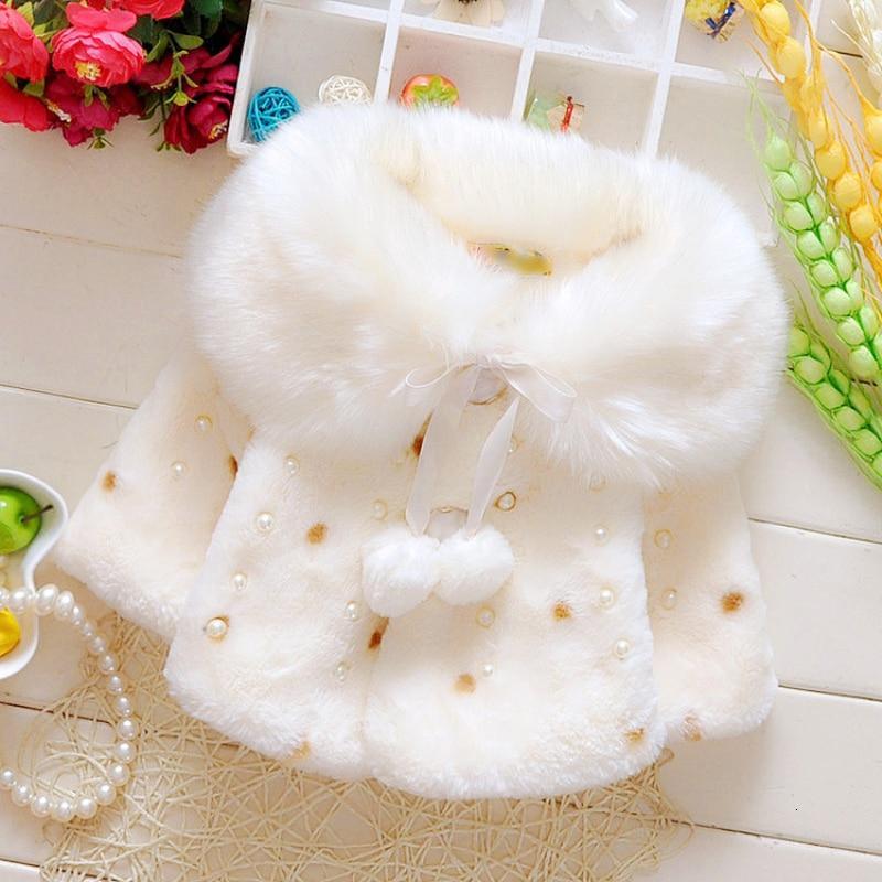 Baby Toddler Faux Fur Winter Coat with Rabbit Ear Hood