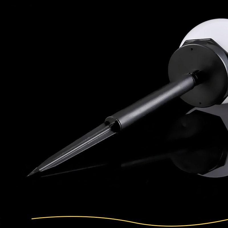 Modern Minimalist Moon Ball LED Solar Garden Pathway Lamp