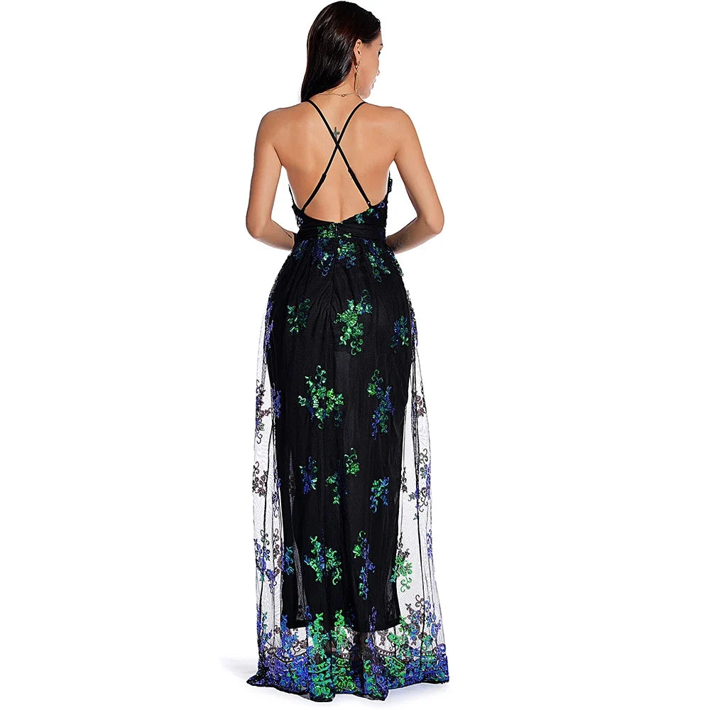 Sexy vintage maxi party prom  backless bodycon evening Long Dresses