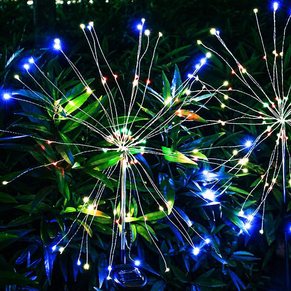 Modern LED Solar Firework Garden Lights – Whimsical Tree Shape