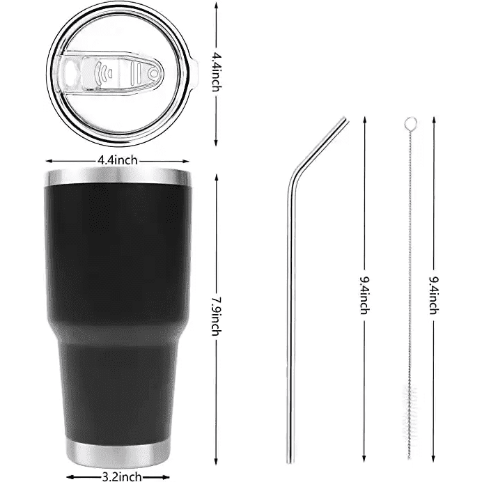 30oz Stainless Steel Insulated Travel Tumbler – Minimalist Design