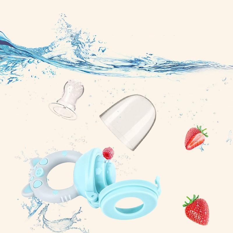 Cartoon Animal Silicone Baby Fruit Pacifier Feeder S-L