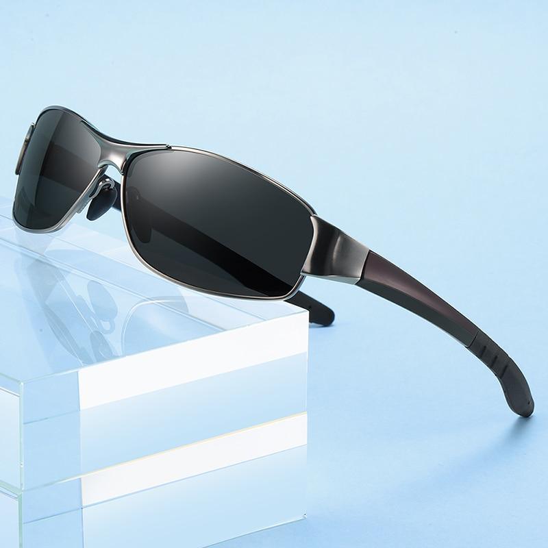 Unisex square frame sunglasses with polarized mirror coating and UV protection