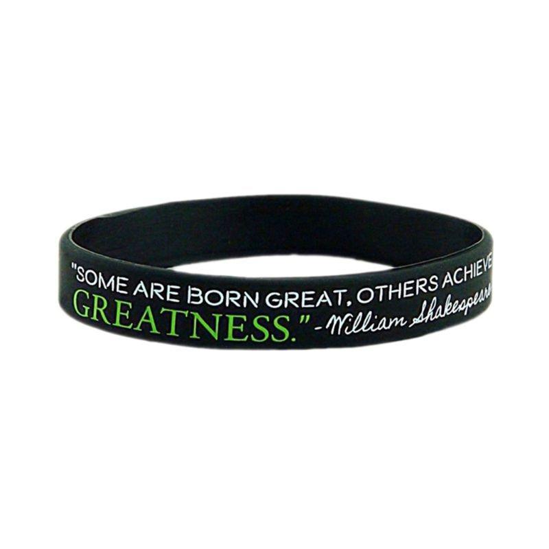 Dream Greatness Believe Motivational Silicone Bracelet Set
