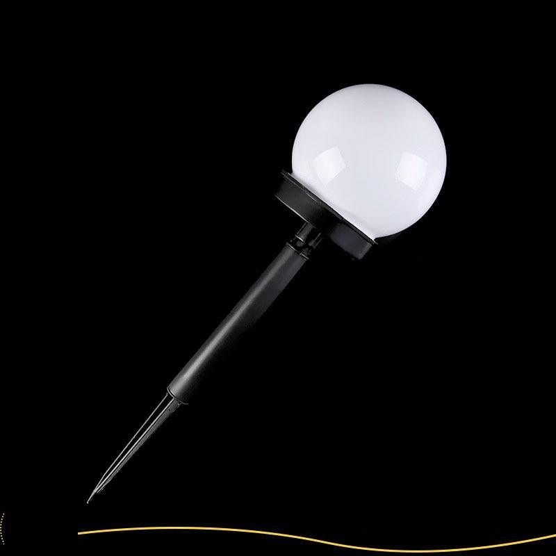Modern Minimalist Moon Ball LED Solar Garden Pathway Lamp